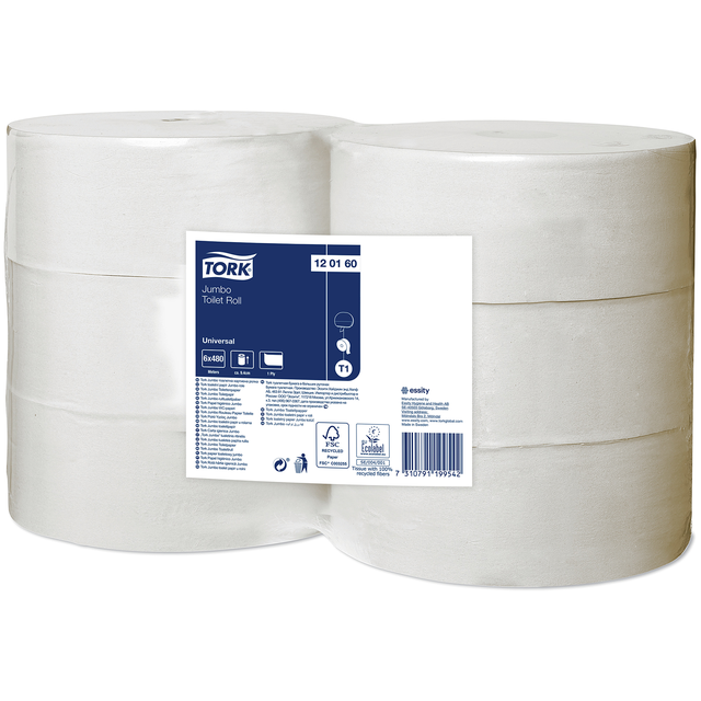 Tork, jumbo toalettpapper T1 120160 kg