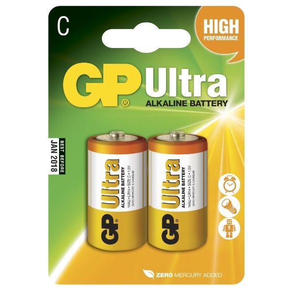 Batteri, 1,5V, R14, C