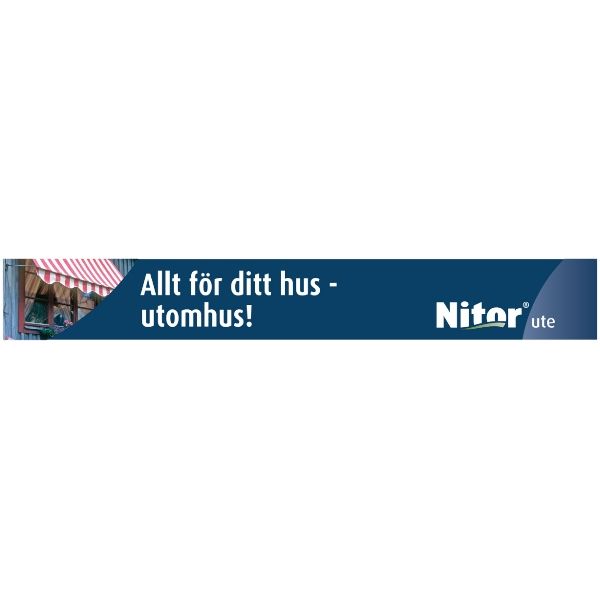 Nitor, gondolskylt Ute