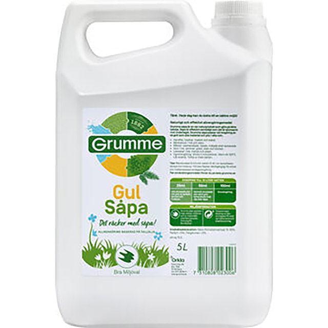 Grumme, flytande såpa Grön