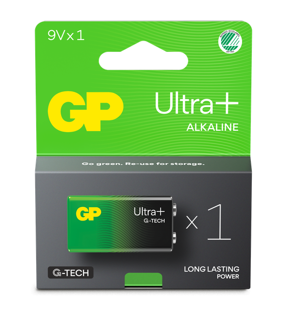 BATTERI,GP ULTRA,9V,LF22