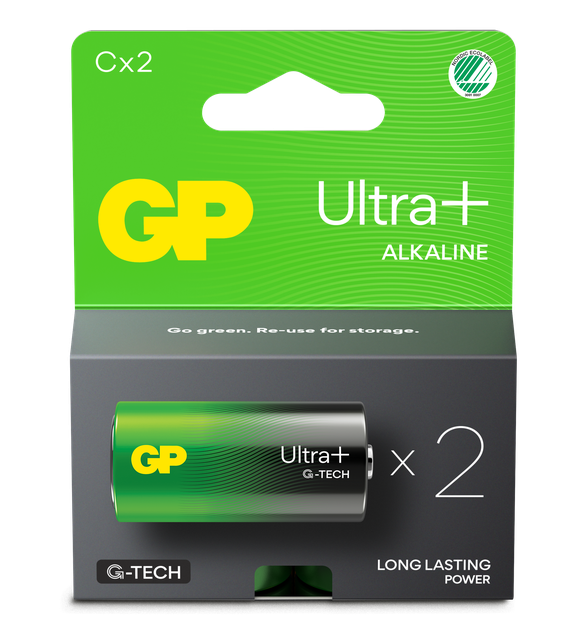 BATTERI,GP ULTRA,1,5V,LR14,C