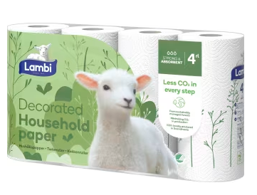 HUSHÅLLSPAPPER LAMBI 4rullar