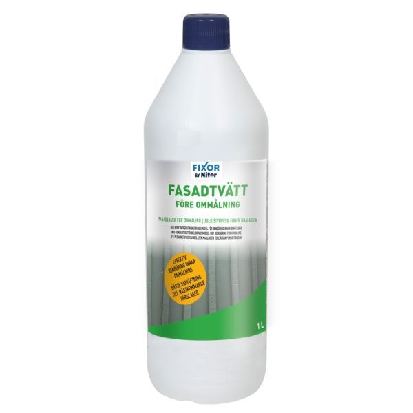 Fasadevask før maling