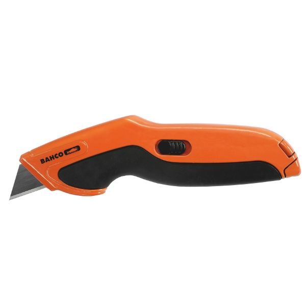 Universalkniv med indragbart blad med grepp i termoplastgummi