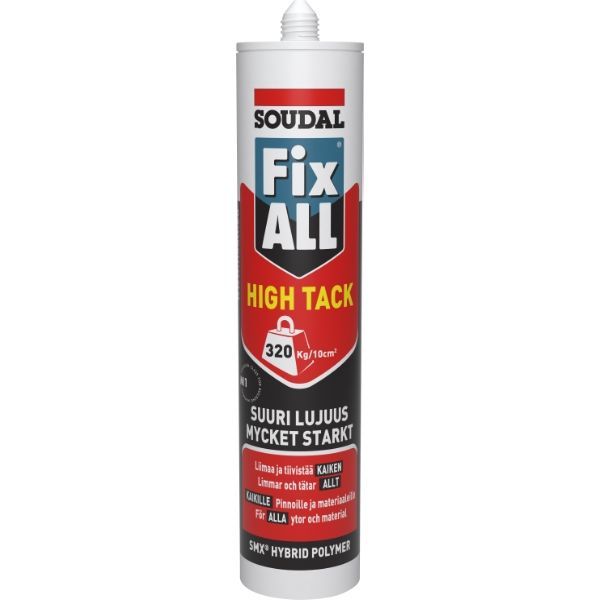 LIM & FUGEMASSE FIX ALL HIGH TACK Grå