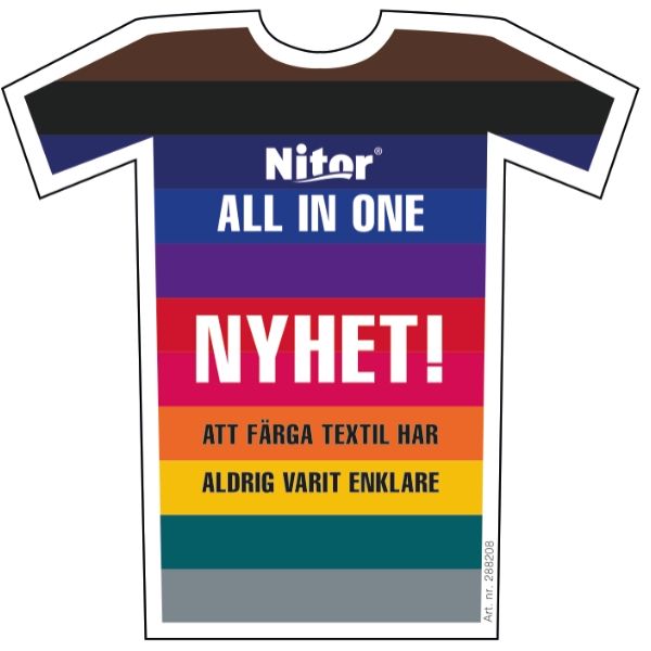 Nitor vippa All in one Textilfärg