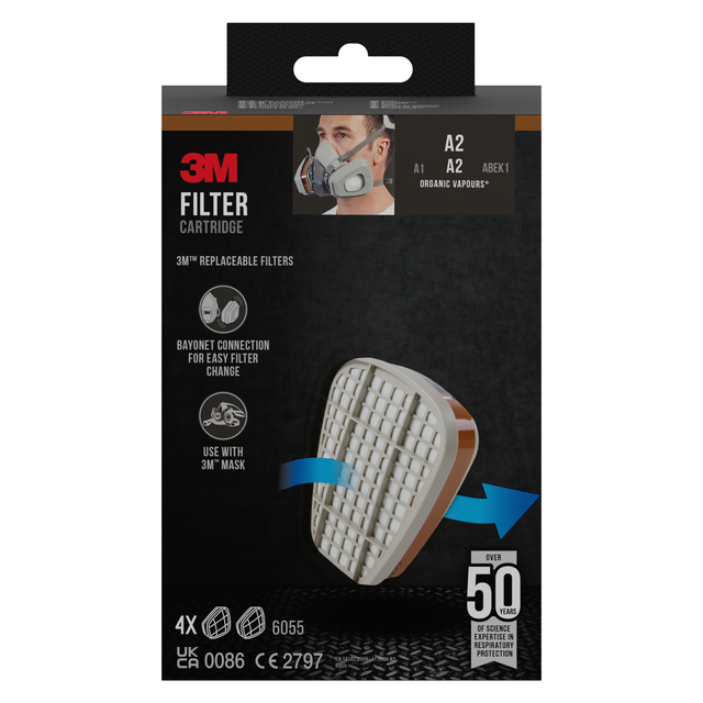 Gasfilter 6055PRO4 A2 4-par