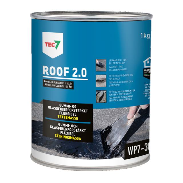 Roof 2.0, Tätningsmassa tak, grunder, mm.