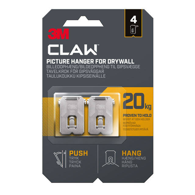 Tavelkrok Claw gipsvägg 20kg