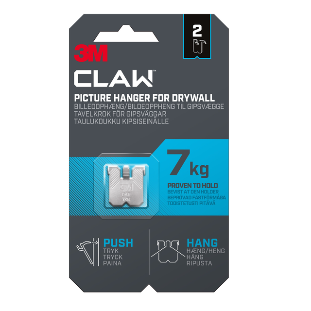 Tavelkrok Claw gipsvägg 7kg