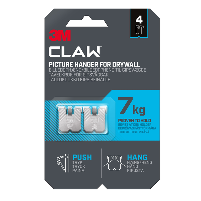 Tavelkrok Claw gipsvägg 7kg
