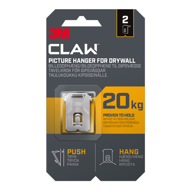 Tavelkrok Claw gipsvägg 20kg