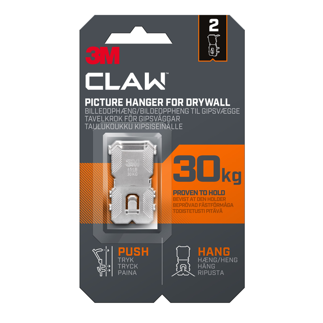Tavelkrok Claw gipsvägg 30kg