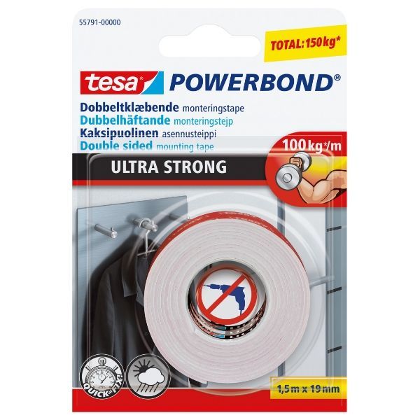 Dubbelhäftande monteringstejp, Ultra Strong
