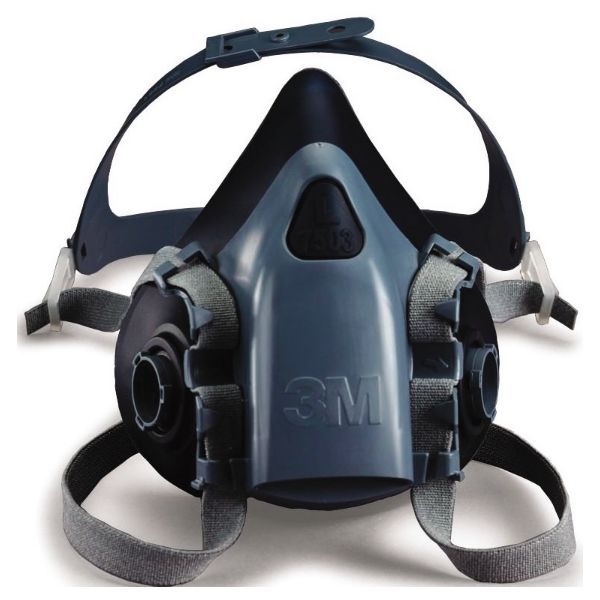 Støvmaske, halvmaske, 3M 7502 silikon M