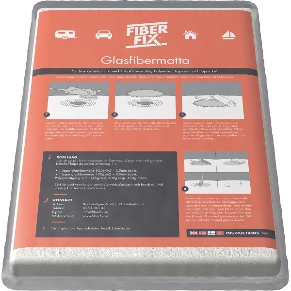 Glasfibermatta, 300g