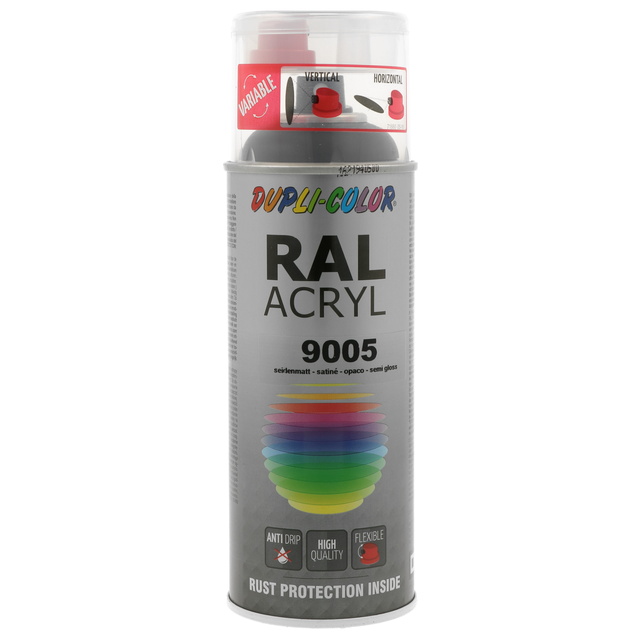 RAL acryl halvblank Djupsvart
