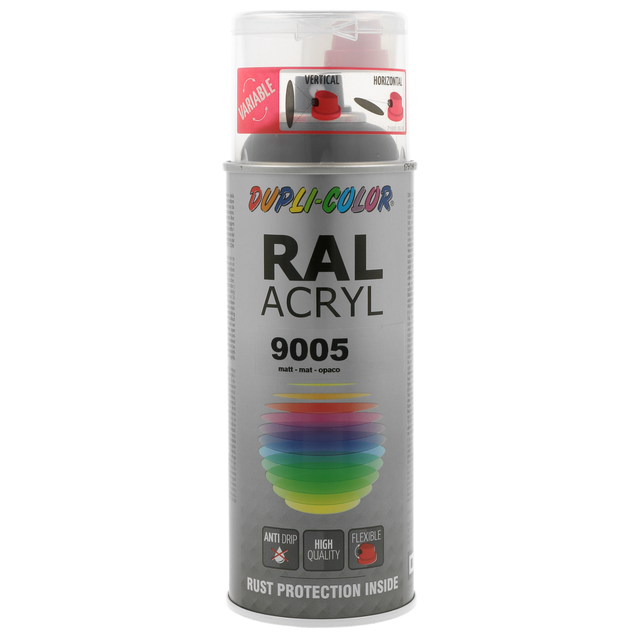RAL acryl matt Djupsvart