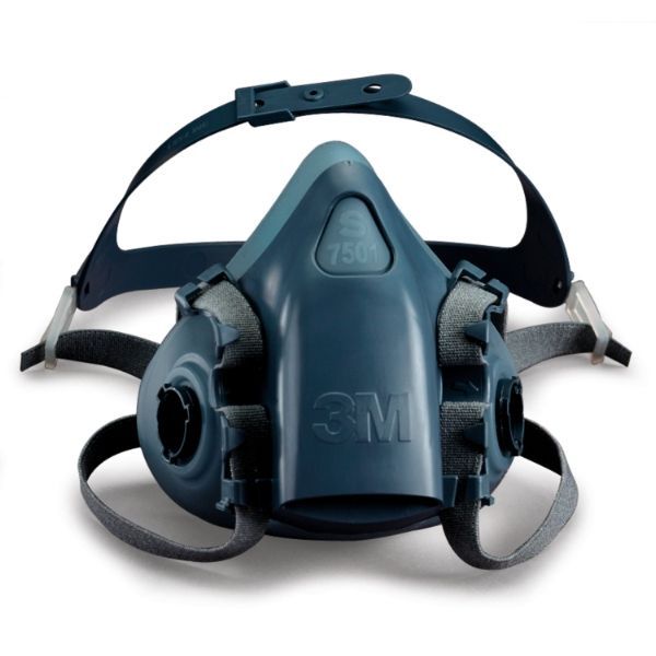 HALVMASKE, 3M 7501 SILIKONE S