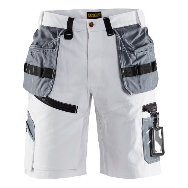 Målarshorts, vit/grå 1512
