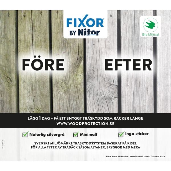 Nitor, toppskylt Wood Care