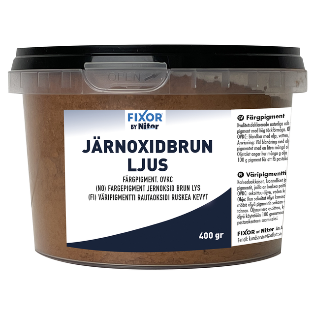 Jernoksid brun lys 400 g