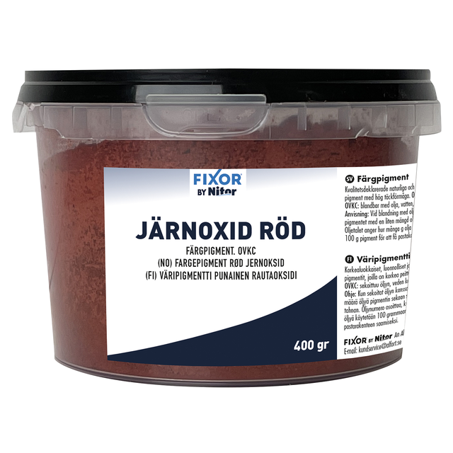 Järnoxidrött 500 g