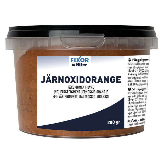 Järnoxidorange 200 g