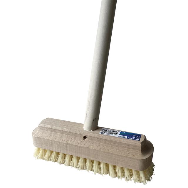 Skurborste trä mjuk 20 cm med skaft Skurborste trä mjuk 20 cm med skaft