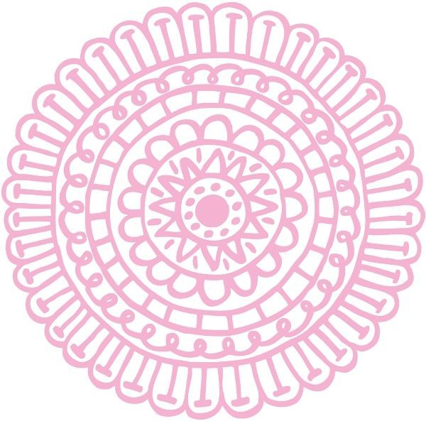 Flisdekor, Rosa rosett 13-2