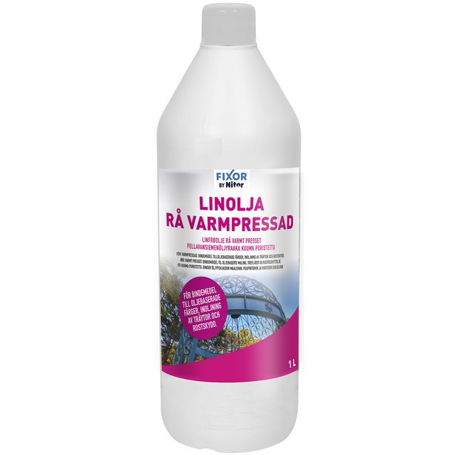 Linolje, rå varmpresset