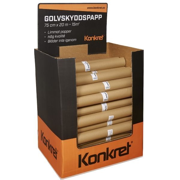 Golvpapp, 15 m² i display