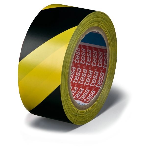 ADVARSEL TAPE PERMANENT, 60760 Gul/svart