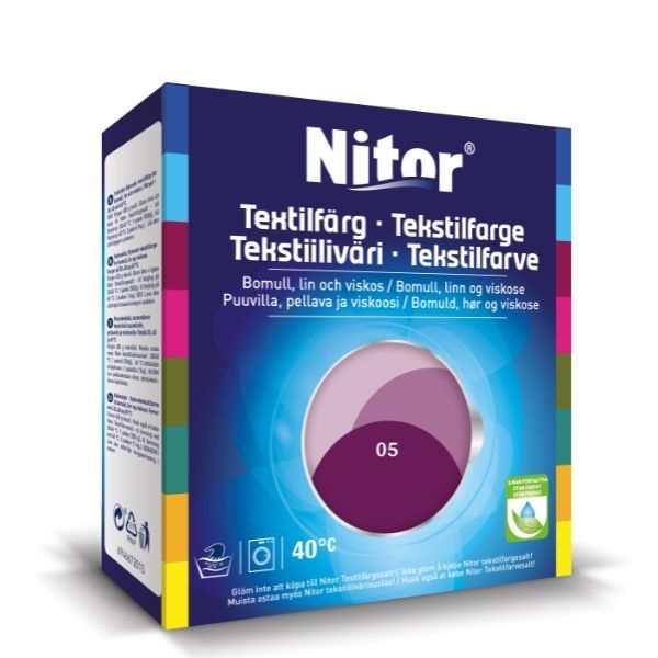 Tekstilfarge, 05 Mørk fiol