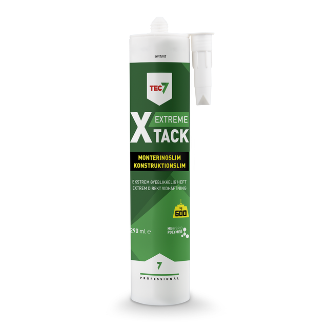 X-Tack 7, konstruktionslim Svart