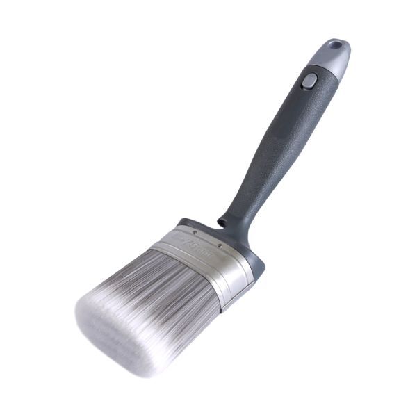 Ovalpinsel, abgewinkelt silber