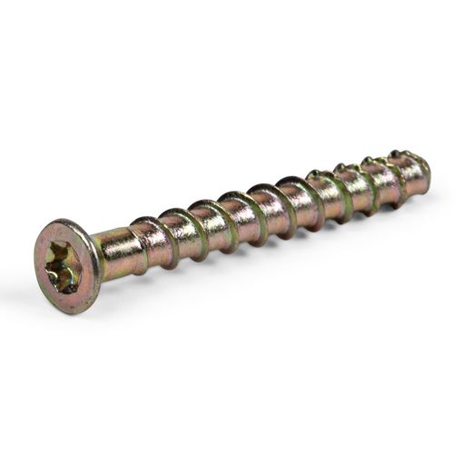 Sockelskruv 40 mm för betong Guld