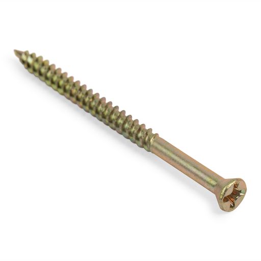 Sockelskruv 40 mm Gulkromaterad