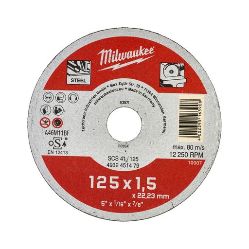 Metallkapskiva STD 125x1,5 mm