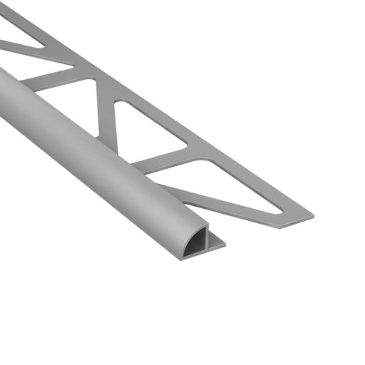 Kakellist Halvrund 8 mm Alu Silver Matt 250 cm