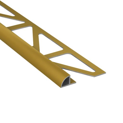 Kakellist Halvrund 8 mm Alu Guld Matt 250 cm