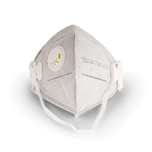 Dammskydd Filtermask FFP-2 Grå Ventil