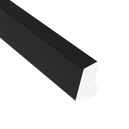 Smyglist Svart Plast 10 x 16 mm