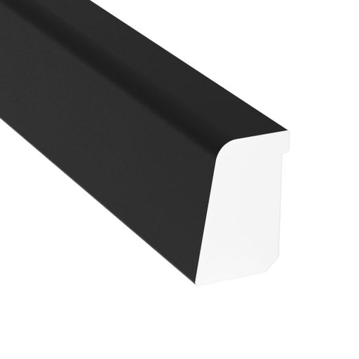 Smyglist Svart Plast 15 x 22 mm