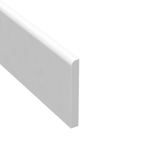 Täcklist Vit Plast 7 x 43 mm Täcklist Vit Plast 7 x 43 mm