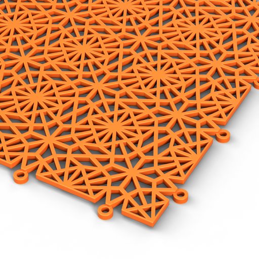 Bergoplattan XL Plain Orange