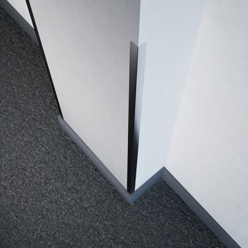 Hörnskydd Slimline Rostfri blank 25 x 25 mm