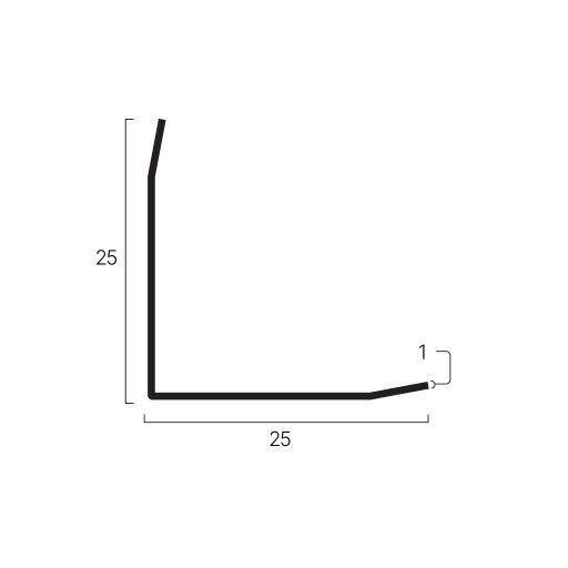 Hörnskydd Rostfri borstad