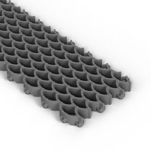 Skrapmatta Jaguar Original 16 mm Grå